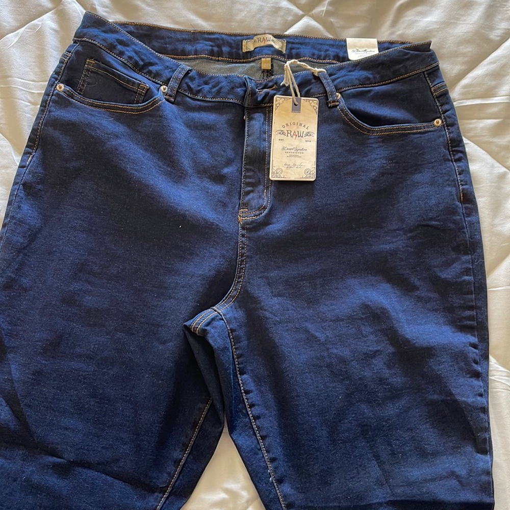 Original Raw Denim Signature size 20 dark blue denim skinny Jean